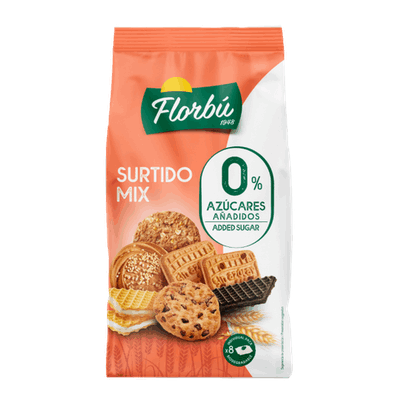 FLORBU-ASSORTED COOKIES AND WAFERS MIX, SUGAR FREE 270G