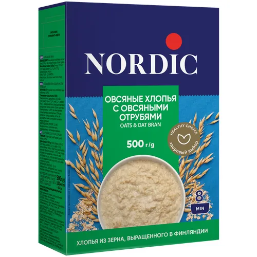 Oatmeal with oat bran "Nordic" 500 g