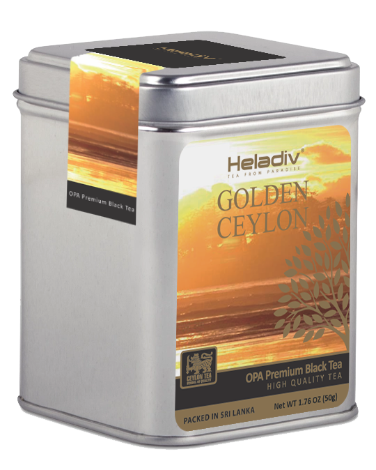 13281 Heladiv Golden Ceylon OPA 50g loose tea tin