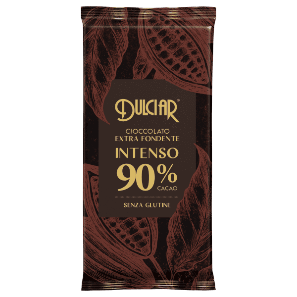 INTENSE 90% COCOA DARK CHOC. BAR 80 G