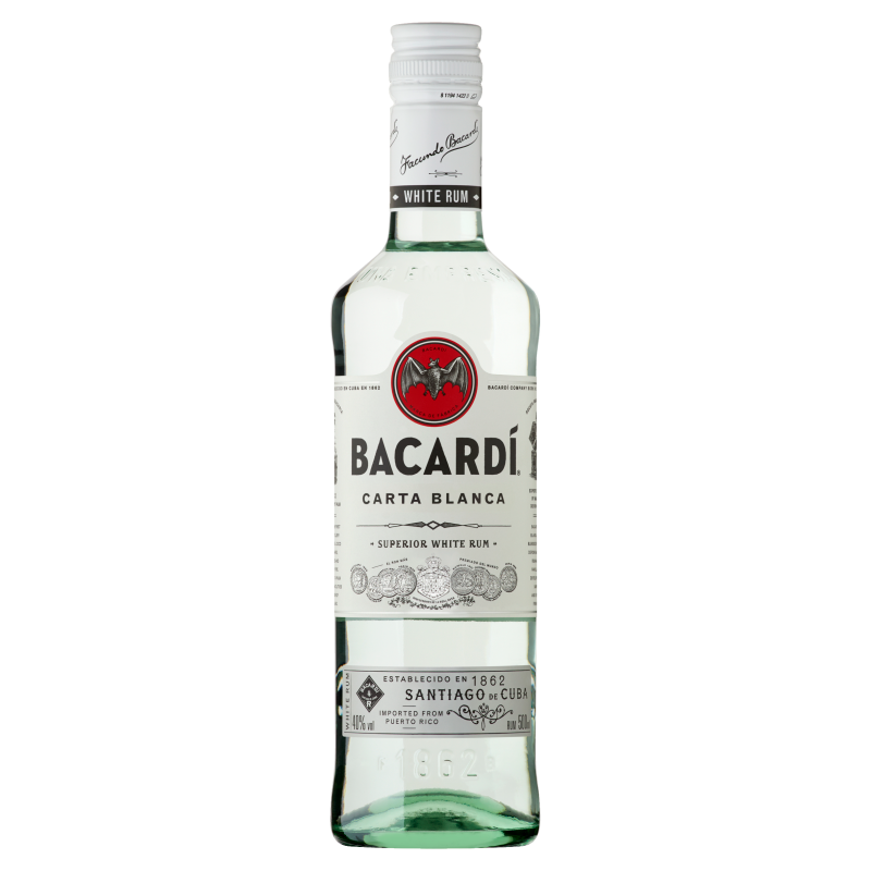 Bacardi carta blanca 0,5 L 40 % - რომი ბაკარდი კარტა ბლანკა