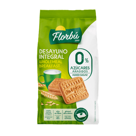 FLOURBU-WHOLE WHEAT BISCUITS, SUGAR FREE 350G