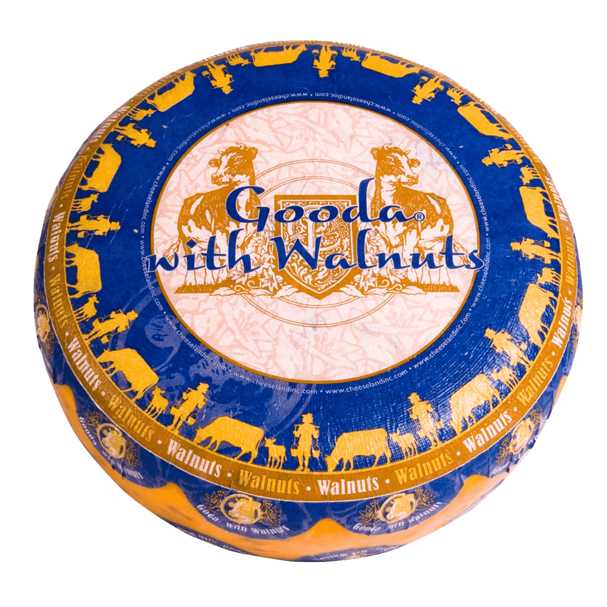 Cheeseland - Gouda cheese with walnuts, gluten-free, 100gr.