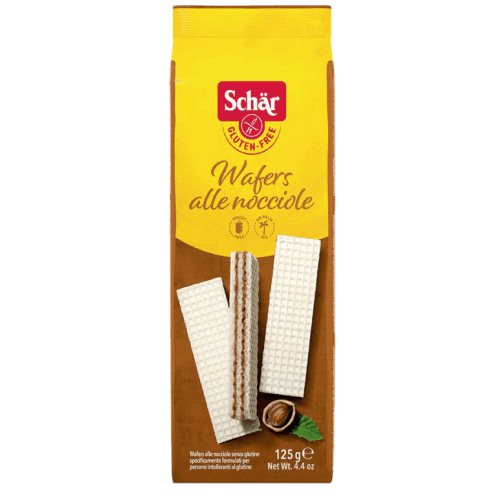 DR.SCHAR-WAFFERS WITH HAZELNUT,GLUTEN FREE 125G