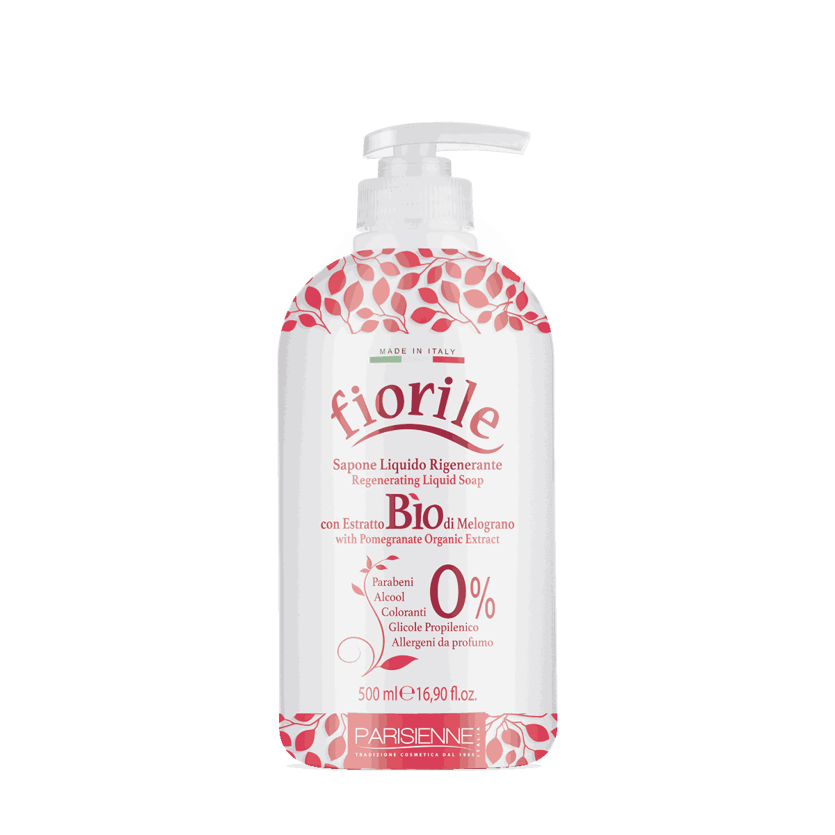 PARISIENNE-FIORILE LIQUID SOAP BIO POMEGRANATE 500 ML