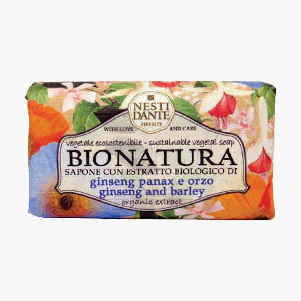 NESTI DANTE-BIONATURA GINSENG AND BARLEY SOAP 250G