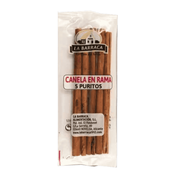 BLISTER 5 STICKS 30 G BARRACA CINNAMON - CASSIA