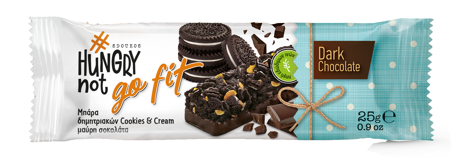 HUNGRY NOT GO FIT COOKIES & CREAM DARK CHOCOLATE 1259 (5x259)