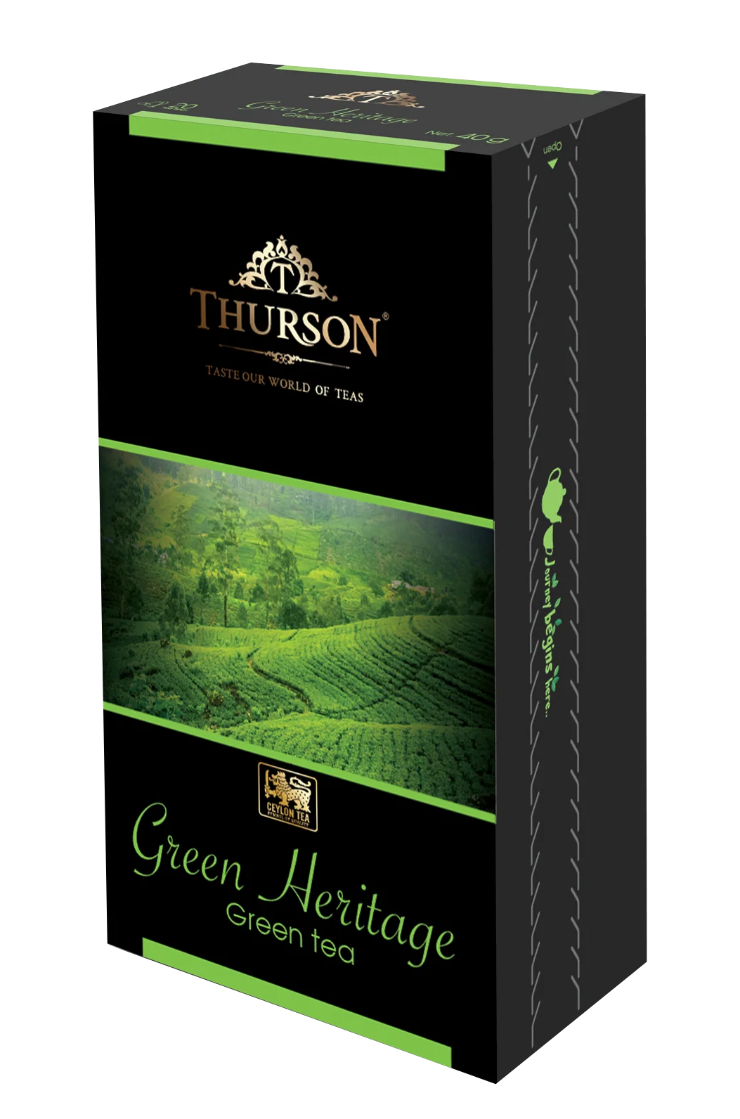 GREEN TEA GREEN HERITAGE 20 TEA BAGS