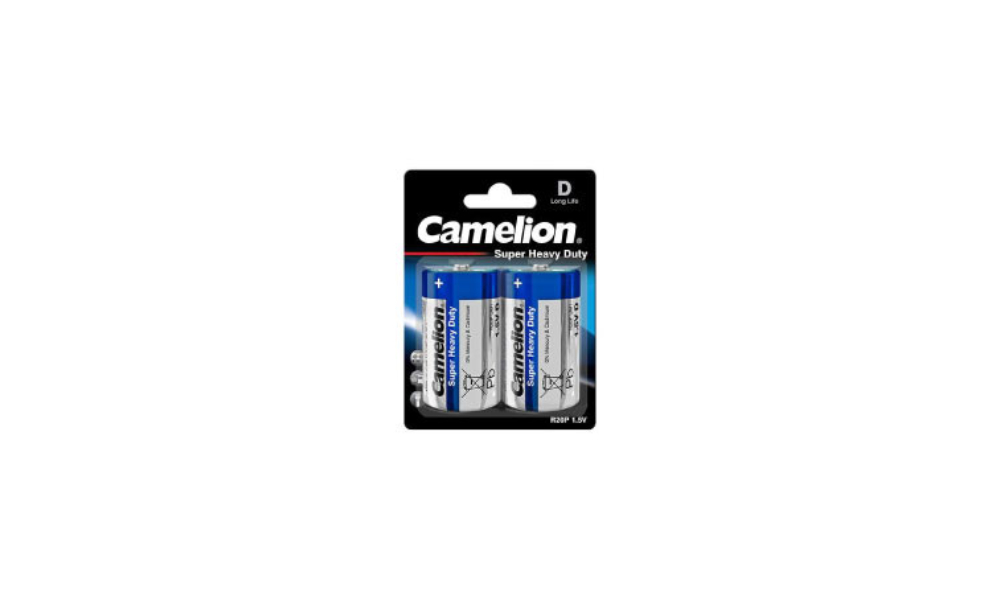 1018 Camelion Super HD ლურჯი D ელემენტი, 2ც შეკრა  R20P-BP2B