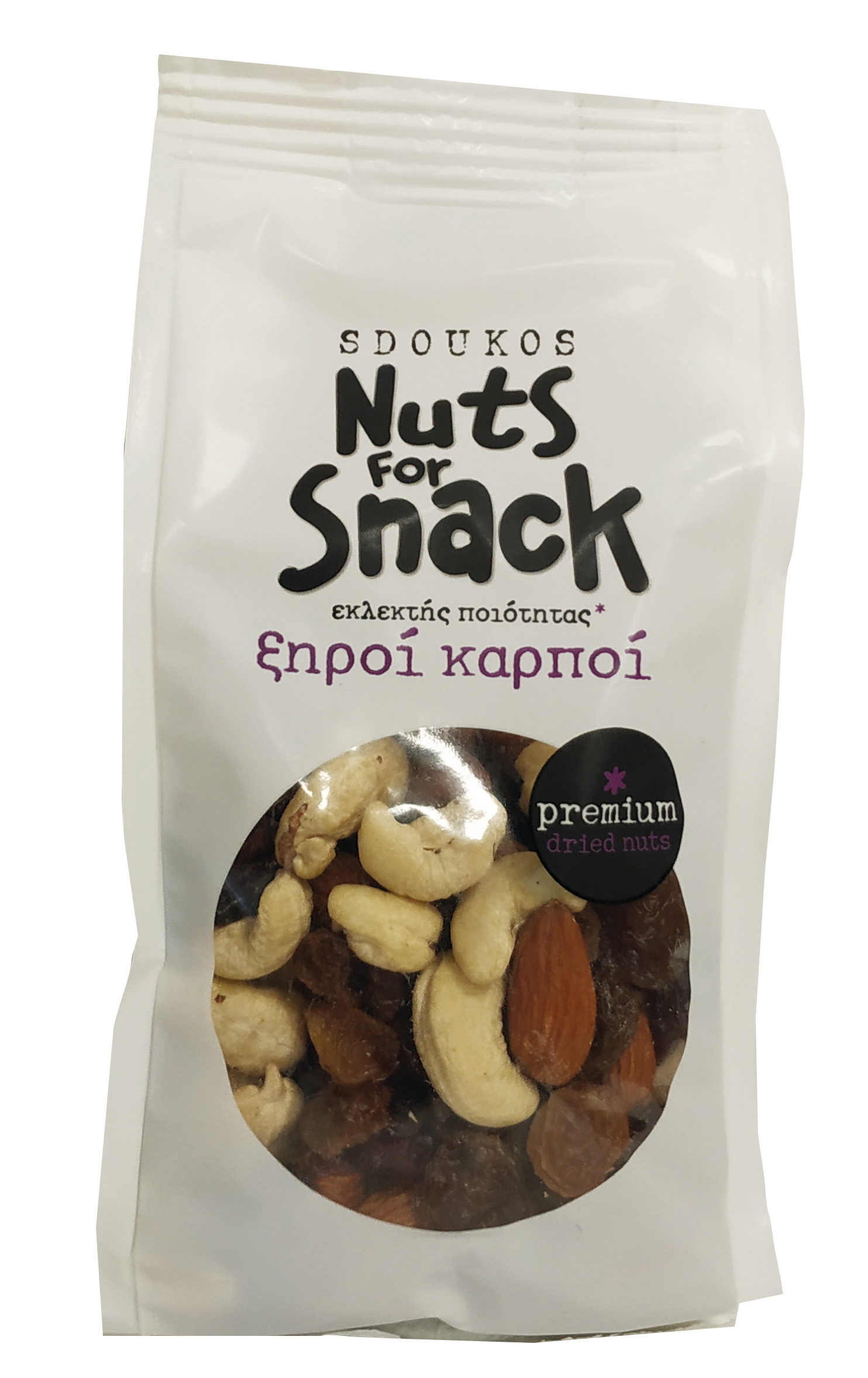 NUTS FOR SNACK MIX OF RAW NUTS WITH CRANBERRY & RAISINS 200g