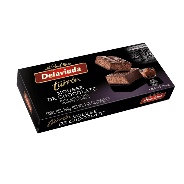 დელავიუდა-ნუგა შავი შოკოლადის მუსით 200გ