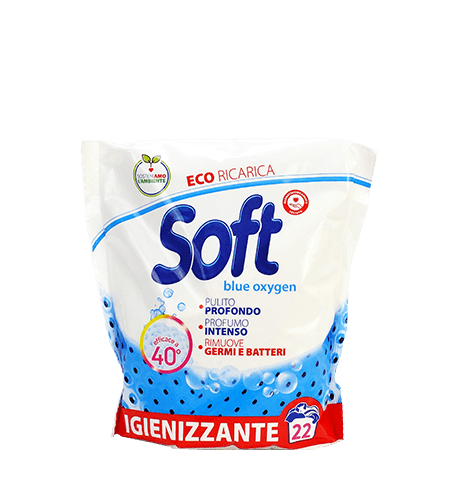 SOFT-WASHING POWDER FOR WHITE AND COLORED FABRICS, BLUE OXYGEN 1.1kg