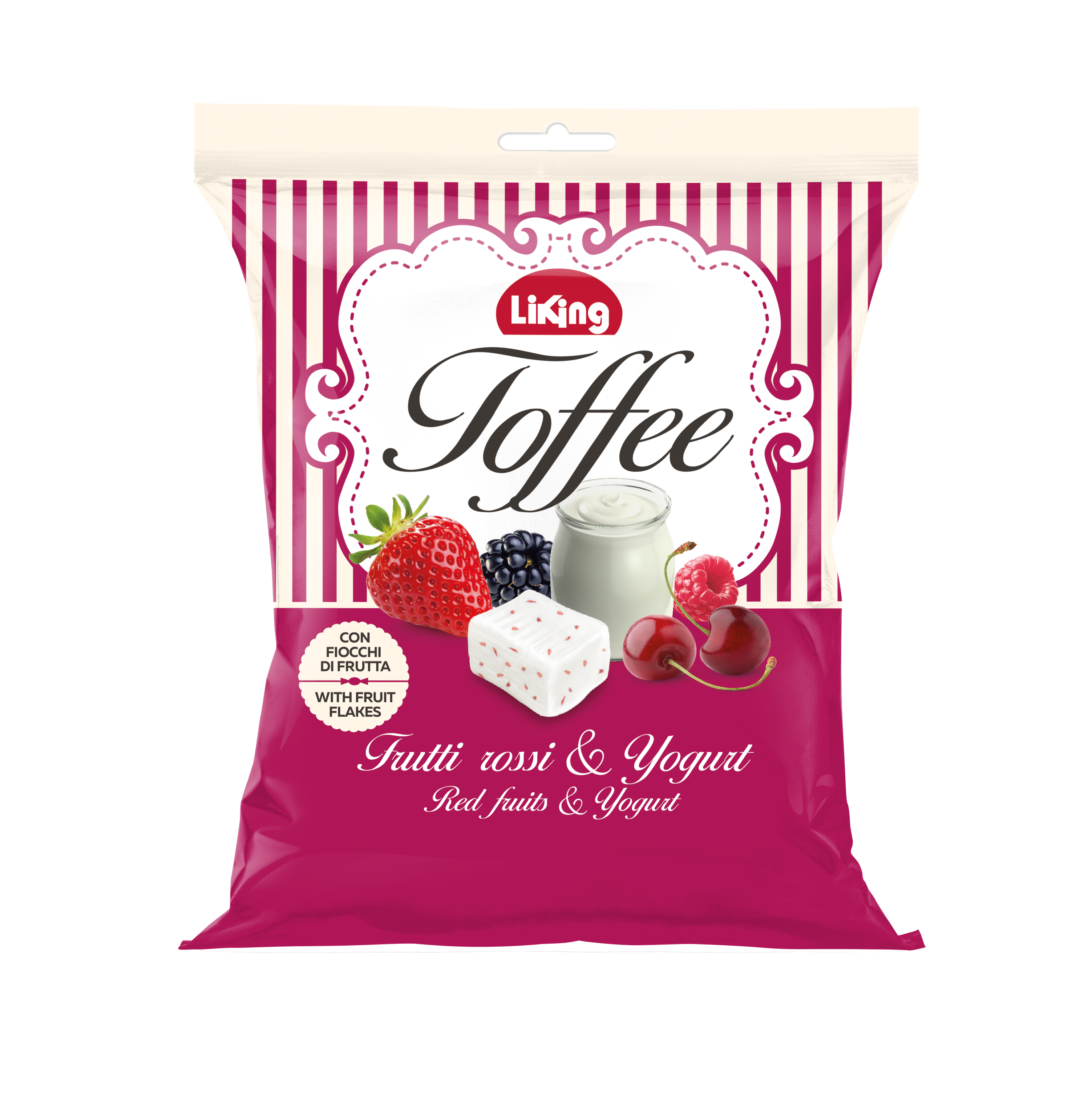 Toffee yogurt Red Fruits -with real fruit Flakes 