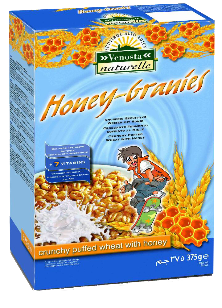 8x 375g Venosta Honey-Granies