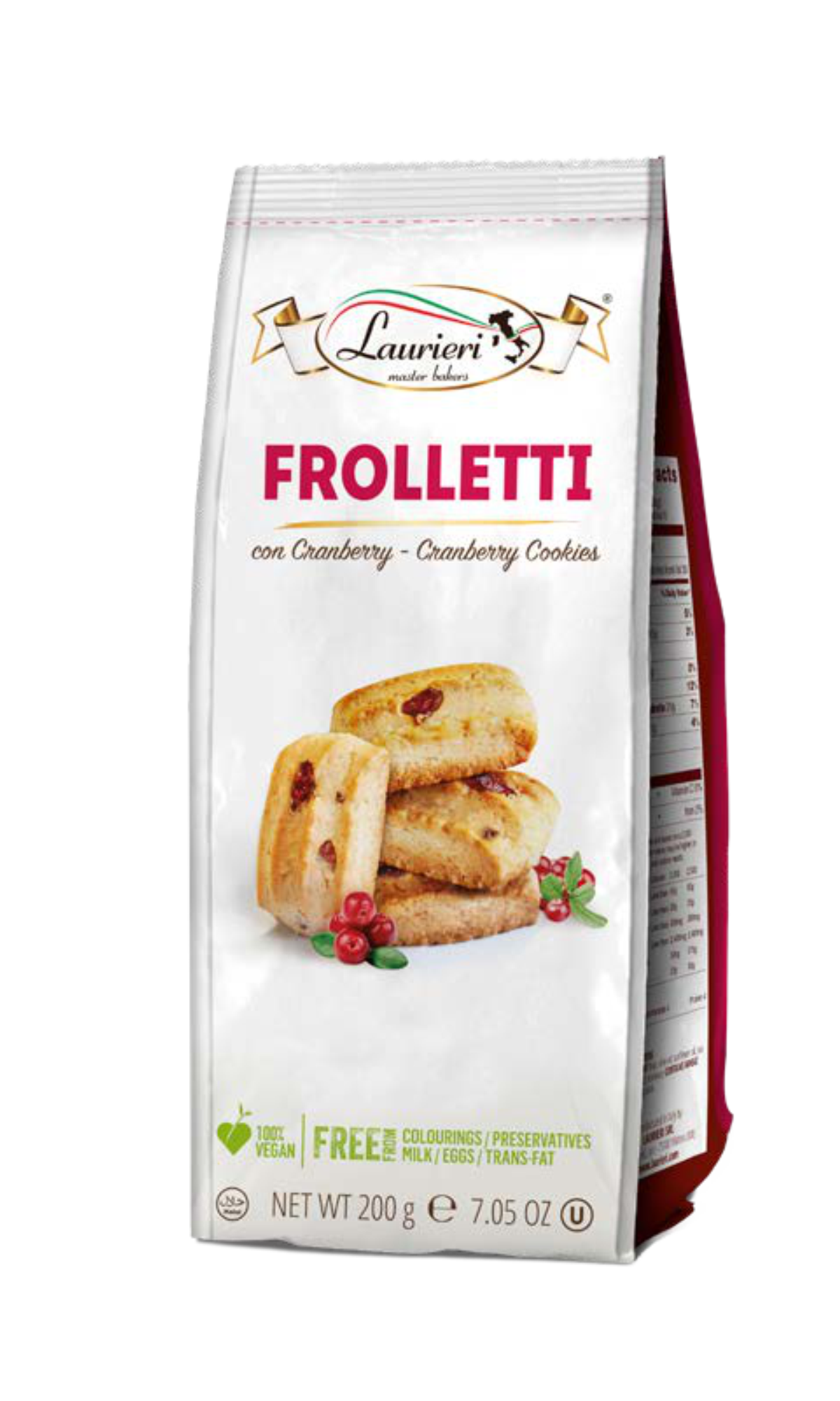 FROLLETTI CRANBERRY LAU-PREMIUM 200g
HTS CODE 19053119