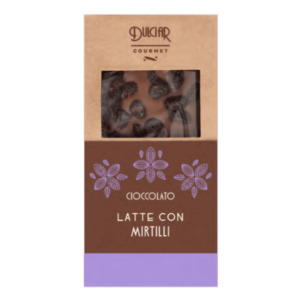 GOURMET MILK CHOC W/BLUEBERRIES  BAR 100G