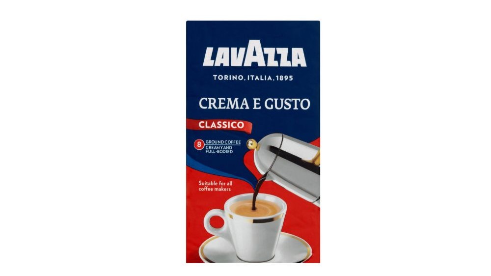 ყავა Lavazza - დაფქვილი პაკეტებში CREMA & GUSTO 0.250 კგ