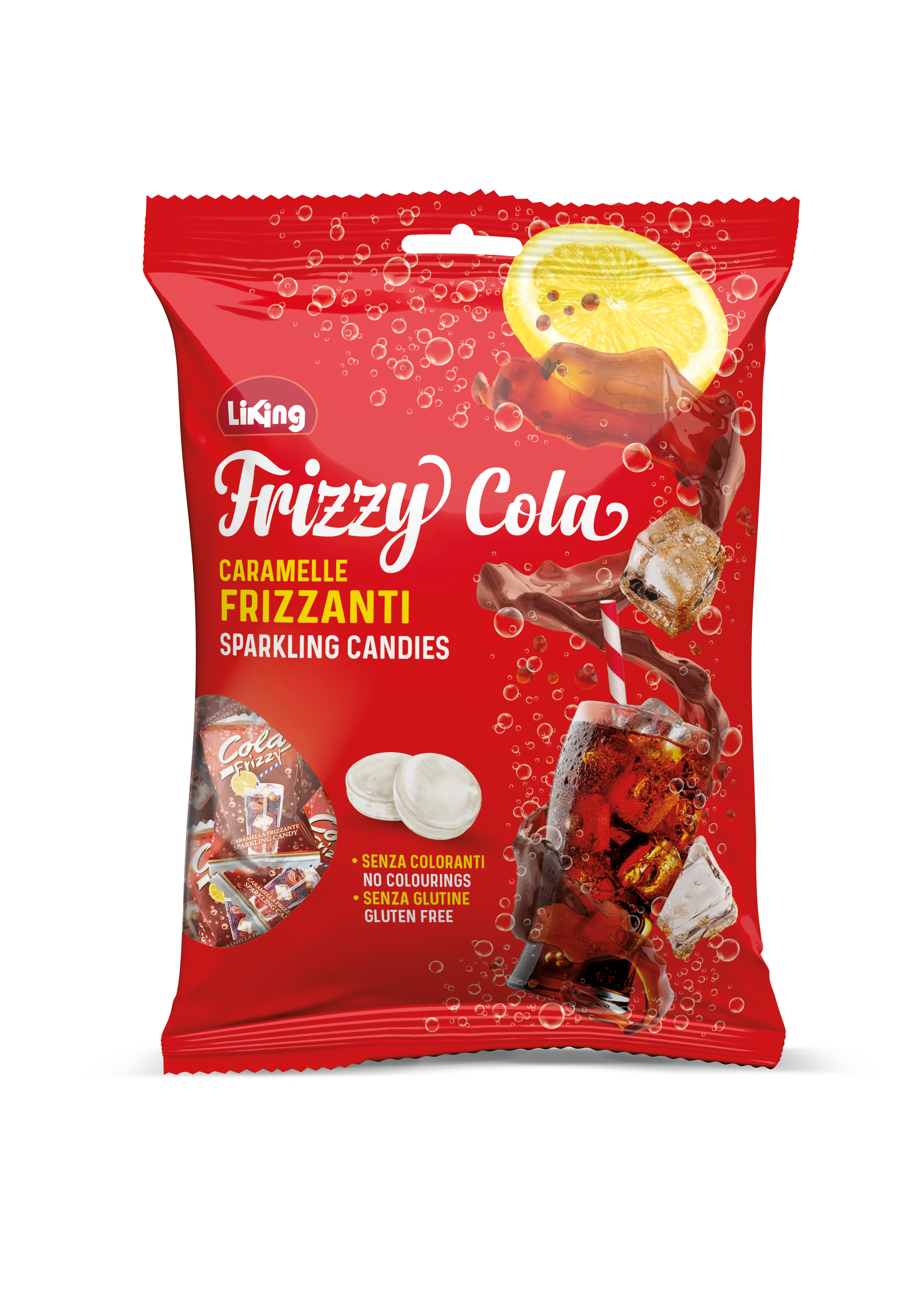 LIKING-CANDIES FRIZZY COLA, GLUTEN FREE 150G