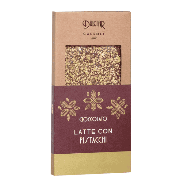 დულჩიარი-შოკოლადი რძიანი ფისტით, უგლუტენო 100გ