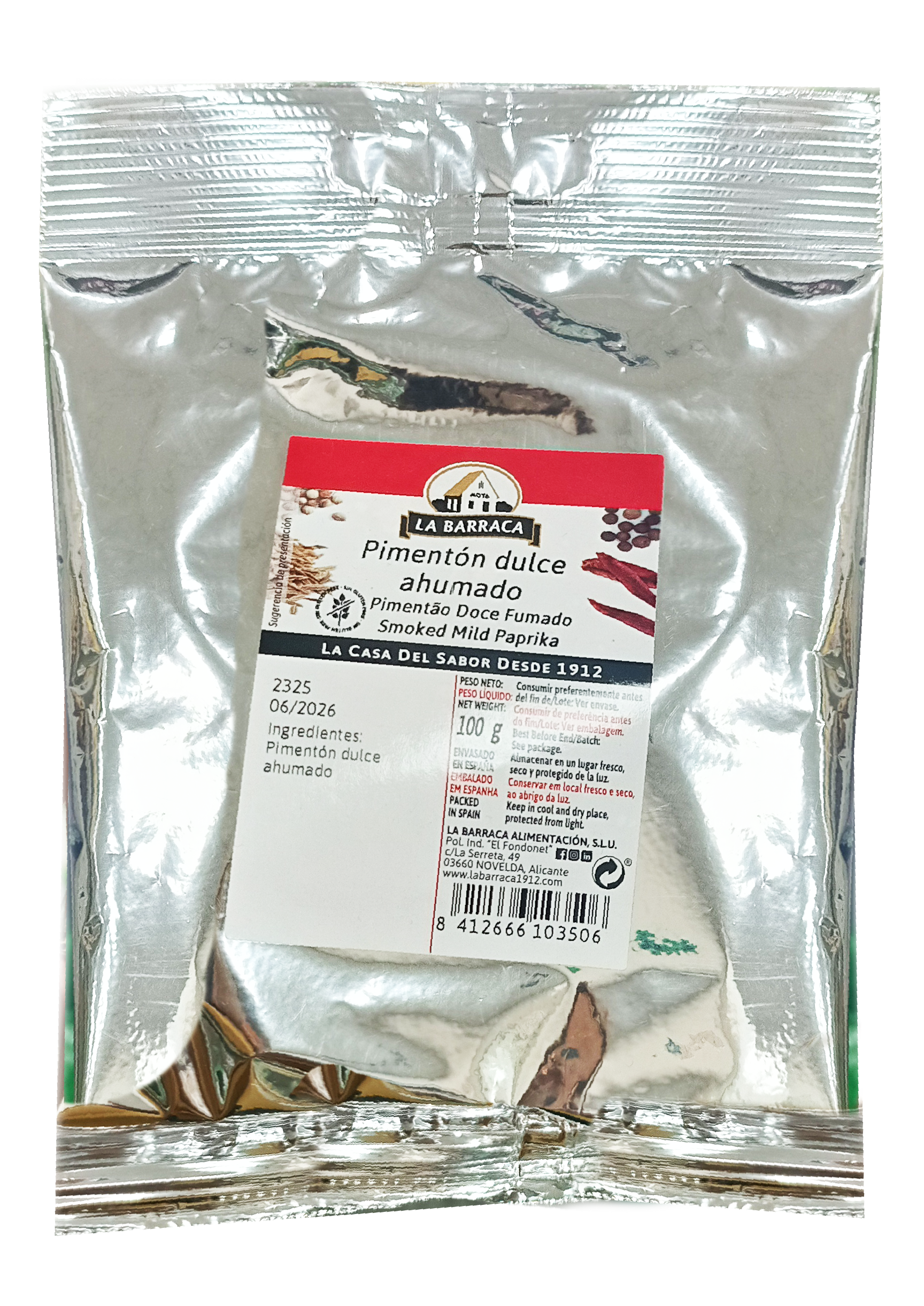 BAG 100 G BARRACA SMOKED MILD PAPRIKA