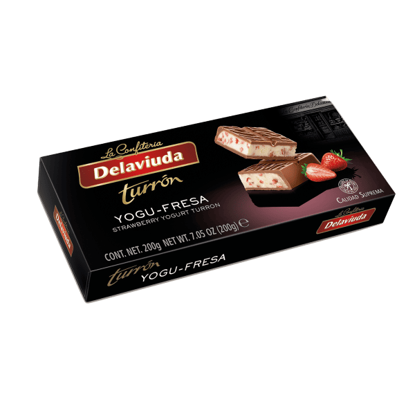 დელავიუდა-ნუგა შოკოლადის, მარწყვით და იოგურტით 200გ