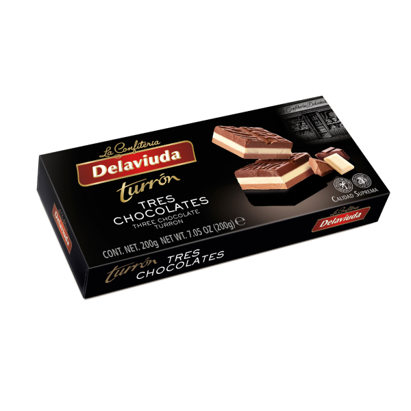 დელავიუდა-ნუგა სამი სახეობის შოკოლადით 200გ