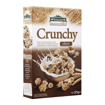 VENOSTA-MUESLI WITH CHOCOLATE AND HAZELNUTS 375G