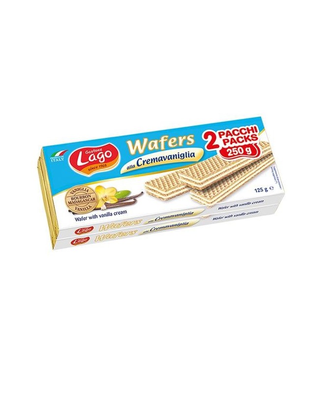 LAGO-WAFER WITH VANILLA CREAM DOUBLE PACK 250G