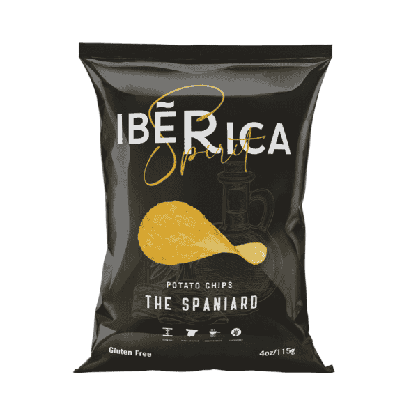 IBERICA-CHIPS THE SPANIARD WITH HAM, OLIVE OIL AND TOMATO, GLUTEN FREE 115G