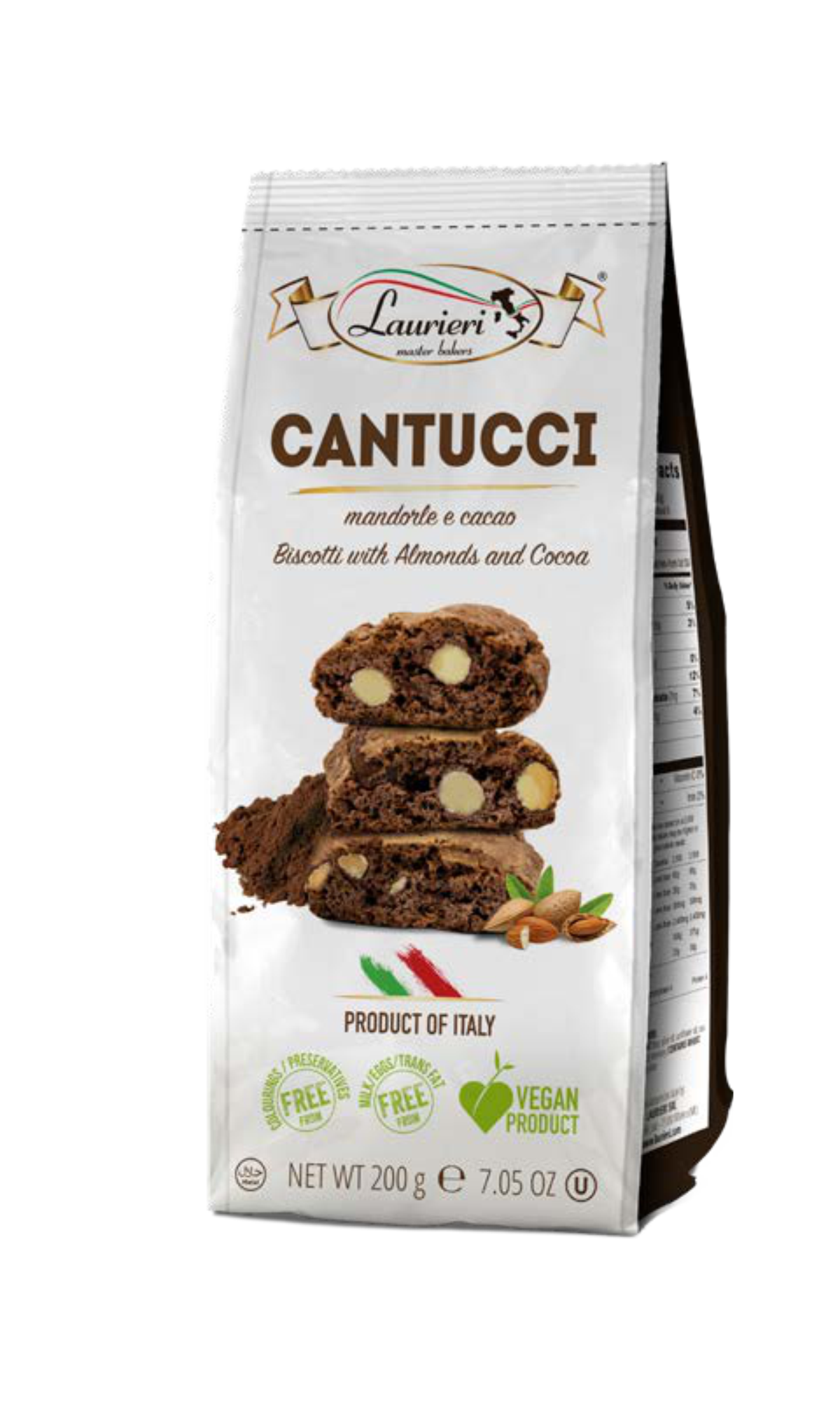 CANTUCCI CON MANDORLE E CACAO LAU-PREMIUM GR.200 15 CONFEZIONI
HTS CODE 19053119