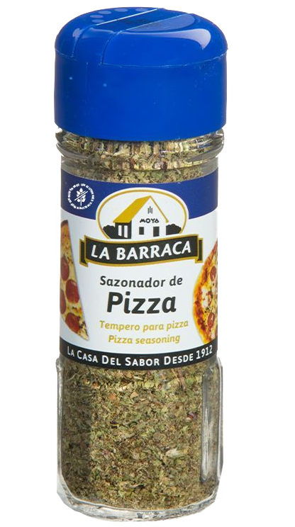 GLASS JAR BARRACA 18 G PIZZA SEASONING