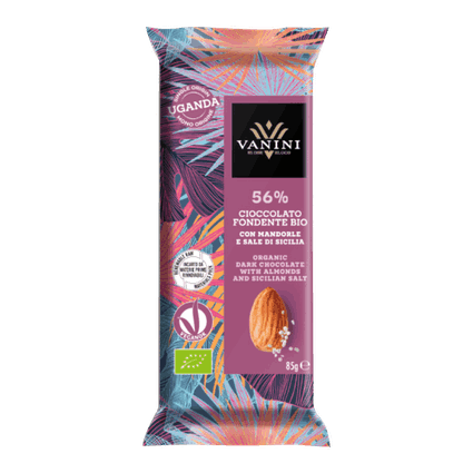 ვანინი-შავი შოკოლადის ფილა 56%. 85გ