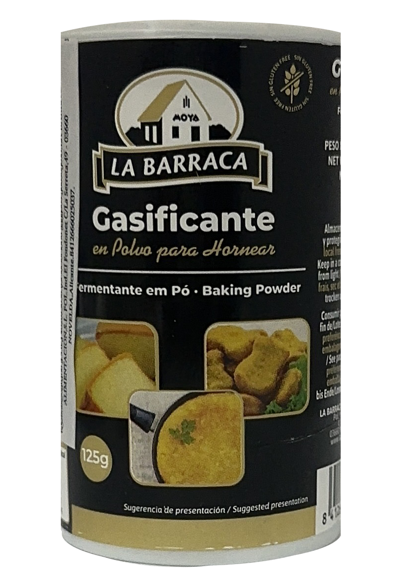 DISPENSER 125 G BARRACA BAKING POWDER RAISING AGENT