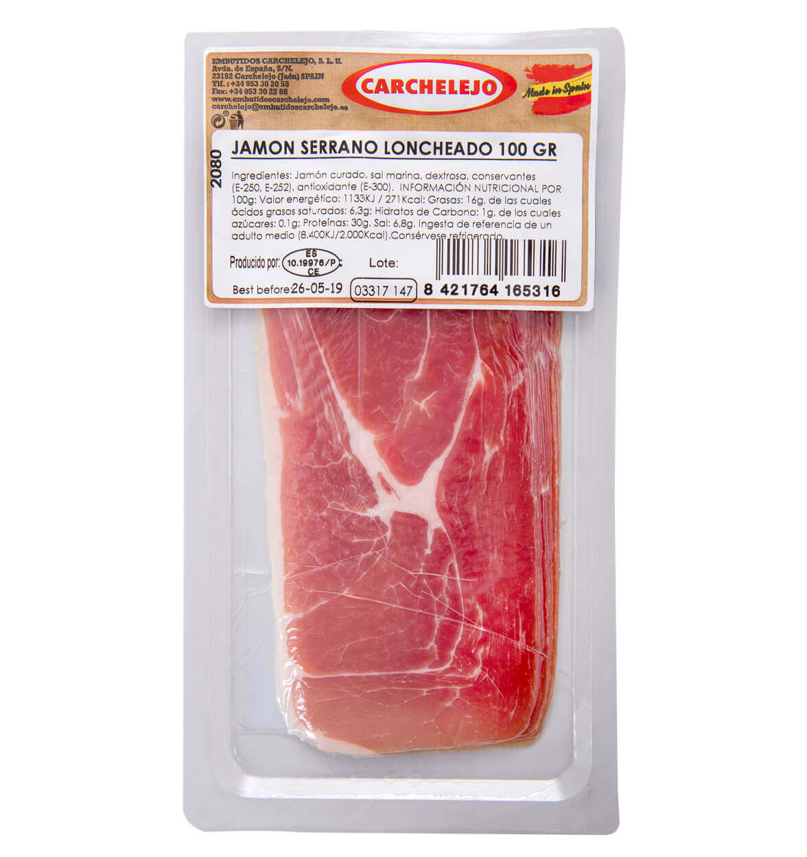 LONCHEADO JAMON SERRANO lOOGR