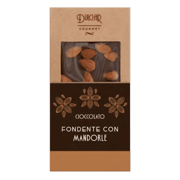 GOURMET DARK CHOC. W/ALMONDS BAR 100 G