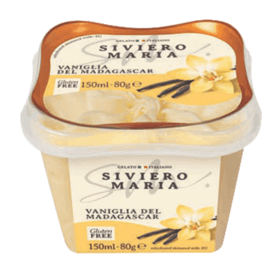 სივიერო მარია-ნაყინი /GELATO/ვანილით უგლუტენო 150მლ
