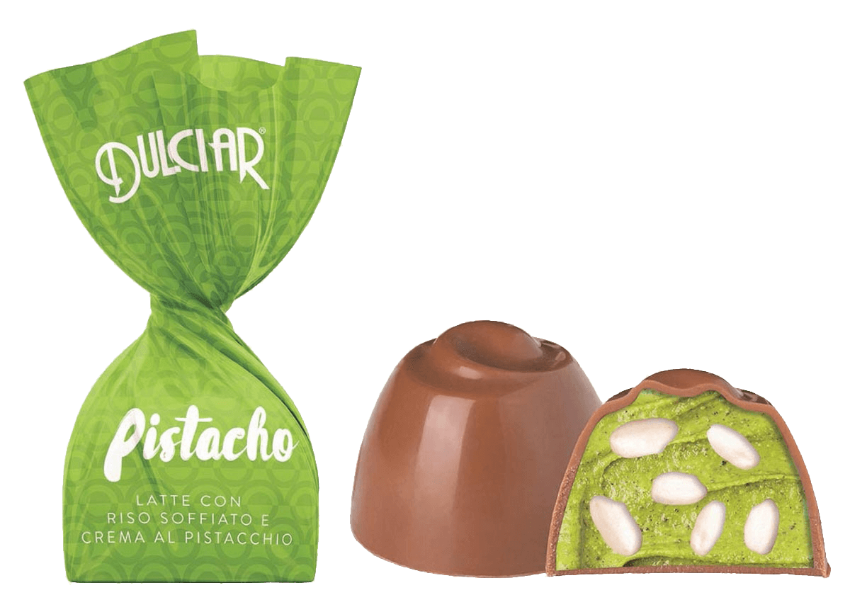 PISTACHO  MILK CHOC. W/RICE  100 g