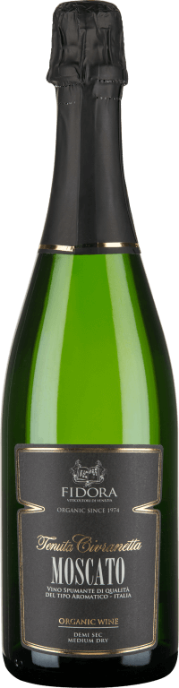 FIDORA-SPARKLING WHITE WINE MOSCATO SPUMANTE DEMI SEC 0.75L