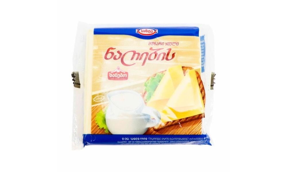 მდნარი ყველი ნაჭრები ნაღების 150 გრ