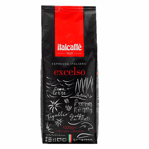 ITALCAFFE-EXCELSO COFFEE BEANS 1KG 90%/10%