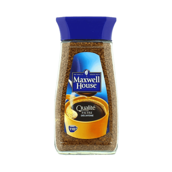 კაზინო-ყავა ხსნადი უკოფეინო.200გ. Maxwell House