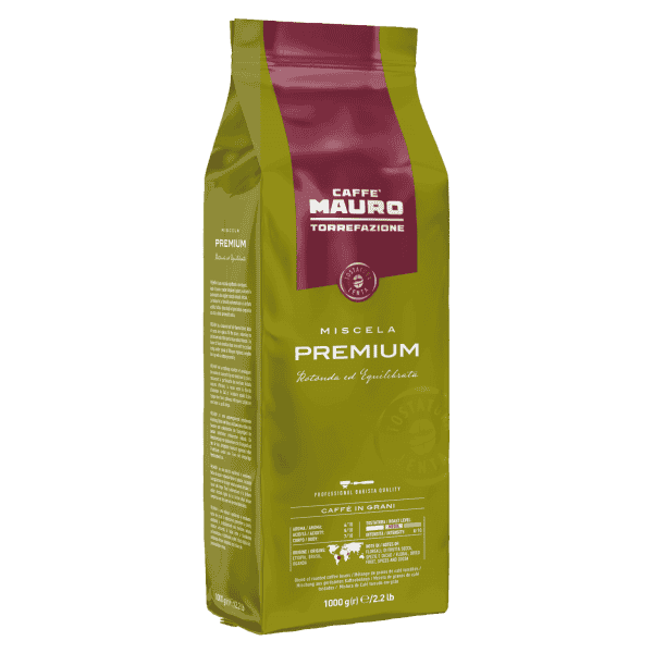 MAURO-COFFEE BEANS PREMIUM 50% ARABICA,50% ROBUSTA 1KG