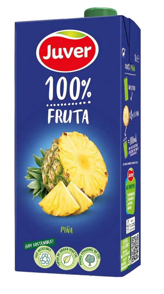 Z.PIÑA 100% FRUTA SL.12x1L*JUVER