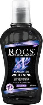 Rocs mouthwash whitening "Black Edition" 250ml 4720