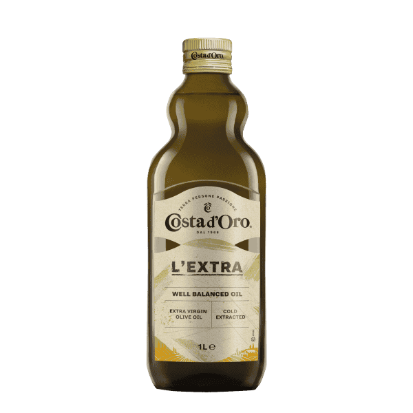 Extra Virgin Olive Oil Glass - 1 L X 8