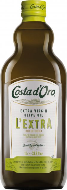 Extra Virgin Olive Oil Glass - 1 L X 8