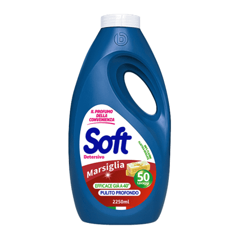SOFT-WASHING LIQUID WITH MARSEILLE SOAP FOR ALL TYPES OF FABRICS 2.25L