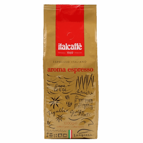 ITALCAFFE-AROMA ESPRESSO COFFEE BEANS 1KG 20%/80%
