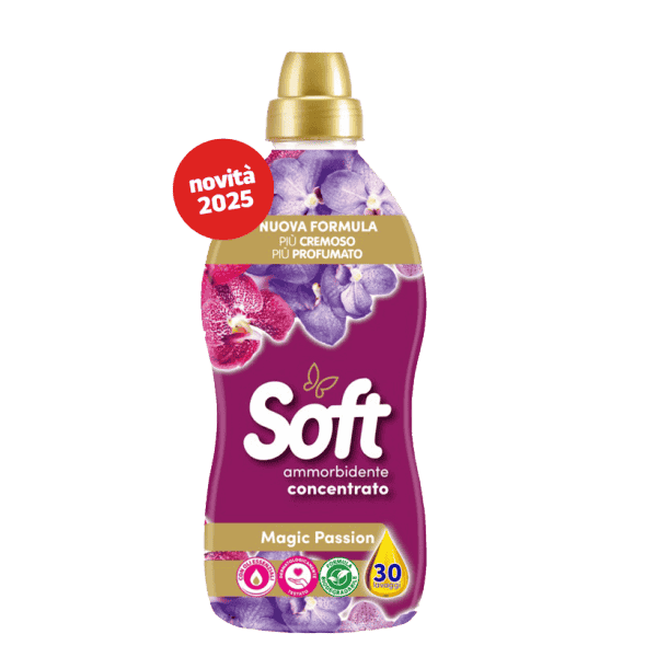 SOFT-CONCENTRATED FABRIC SOFTENER, MAGIC PASSION 750ML